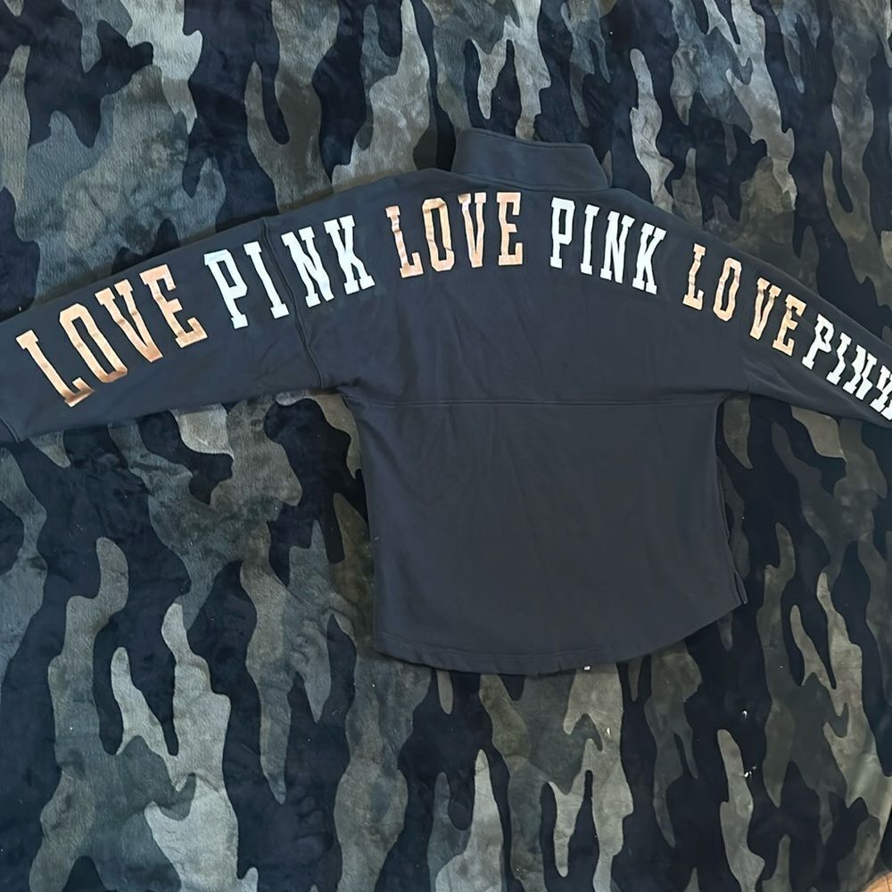 HTF rose gold foil full zip